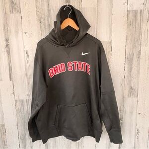 Nike Men’s Size XXL Ohio State Graphic Pullover Drawstring Hoodie In Black